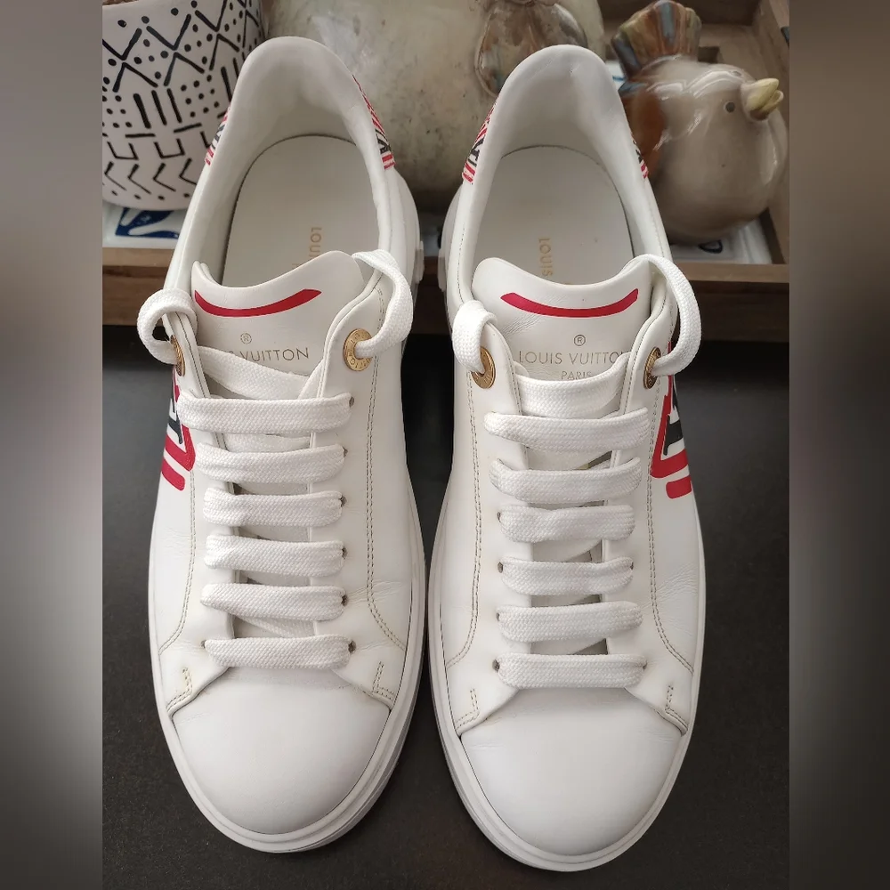 Louis Vuitton Crafty Time Out Sneakers Leather - Picture 2 of 10